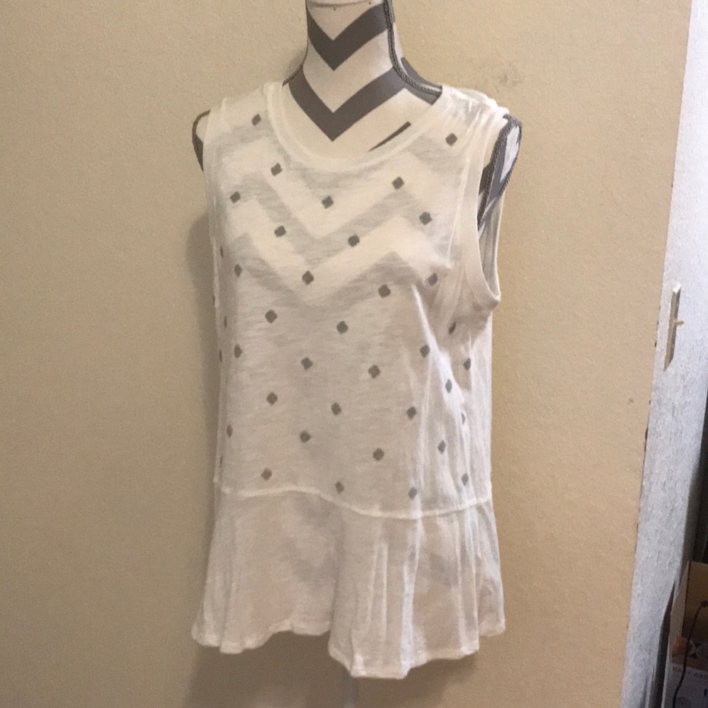 L Democracy blouse beaded